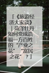 《旅游经济大家谈》｜菏泽牡丹如何变成造福一方百姓的“产业之花”“富民之花”？
