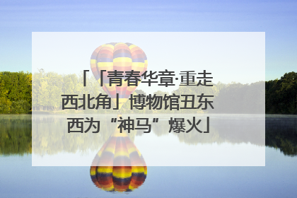「青春华章·重走西北角」博物馆丑东西为“神马”爆火