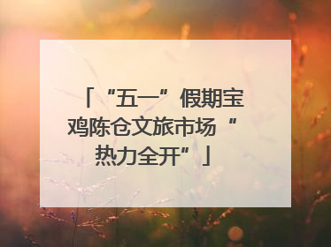 “五一”假期宝鸡陈仓文旅市场“热力全开”