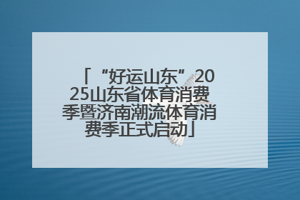 “好运山东”2025山东省体育消费季暨济南潮流体育消费季正式启动