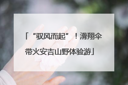 “驭风而起”！滑翔伞带火安吉山野体验游