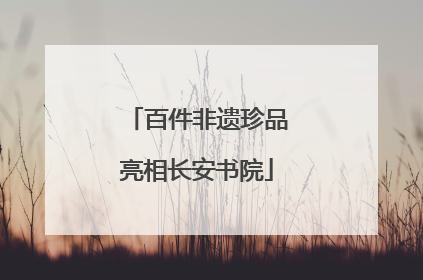 百件非遗珍品亮相长安书院