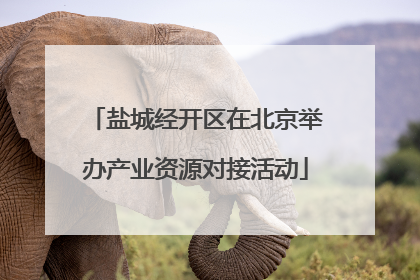 盐城经开区在北京举办产业资源对接活动