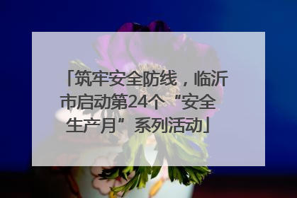筑牢安全防线，临沂市启动第24个“安全生产月”系列活动