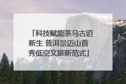 科技赋能茶马古道新生 普洱景迈山首秀低空文旅新范式