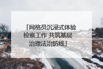 网格员沉浸式体验检察工作 共筑基层治理法治防线
