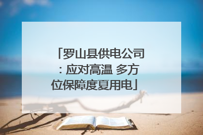 罗山县供电公司：应对高温 多方位保障度夏用电