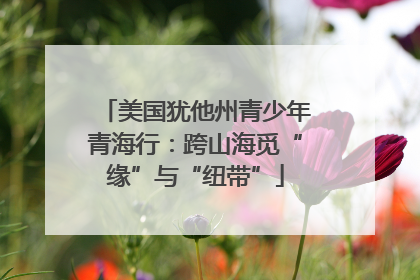 美国犹他州青少年青海行：跨山海觅“缘”与“纽带”