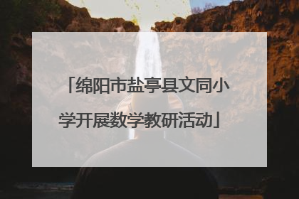 绵阳市盐亭县文同小学开展数学教研活动