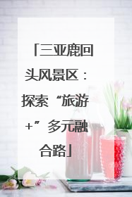 三亚鹿回头风景区：探索“旅游+”多元融合路