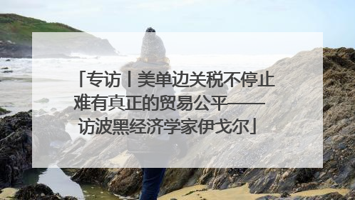 专访丨美单边关税不停止 难有真正的贸易公平——访波黑经济学家伊戈尔