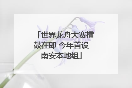 世界龙舟大赛擂鼓在即 今年首设南安本地组