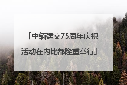 中缅建交75周年庆祝活动在内比都隆重举行