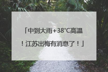 中到大雨+38℃高温！江苏出梅有消息了！