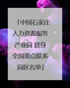 中国石家庄人力资源服务产业园 跻身全国重点联系园区名单