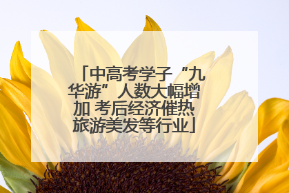 中高考学子“九华游”人数大幅增加 考后经济催热旅游美发等行业