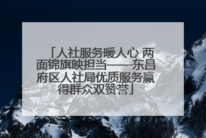 人社服务暖人心 两面锦旗映担当——东昌府区人社局优质服务赢得群众双赞誉