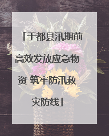 于都县汛期前高效发放应急物资 筑牢防汛救灾防线