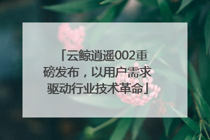 云鲸逍遥002重磅发布，以用户需求驱动行业技术革命