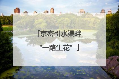 京密引水渠畔“一路生花”