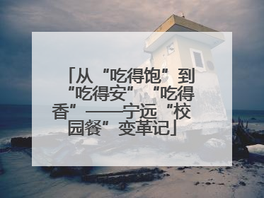 从“吃得饱”到“吃得安”“吃得香”——宁远“校园餐”变革记