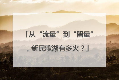 从“流量”到“留量”，新民歌湖有多火？