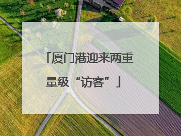 厦门港迎来两重量级“访客”