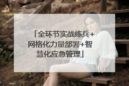 全环节实战练兵+网格化力量部署+智慧化应急管理