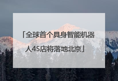 全球首个具身智能机器人4S店将落地北京