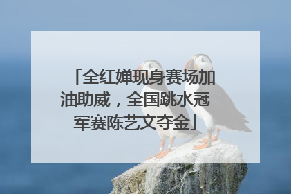 全红婵现身赛场加油助威，全国跳水冠军赛陈艺文夺金