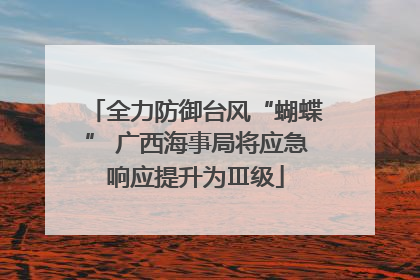 全力防御台风“蝴蝶” 广西海事局将应急响应提升为Ⅲ级