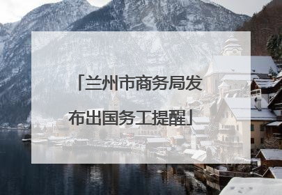 兰州市商务局发布出国务工提醒