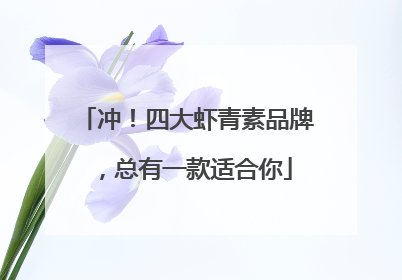 冲！四大虾青素品牌，总有一款适合你