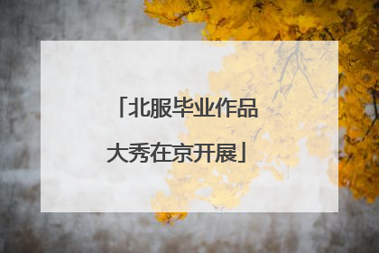 北服毕业作品大秀在京开展