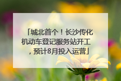 城北首个！长沙传化机动车登记服务站开工，预计8月投入运营