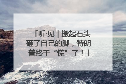 听·见｜搬起石头砸了自己的脚，特朗普终于“慌”了！