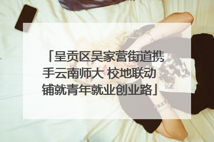呈贡区吴家营街道携手云南师大 校地联动铺就青年就业创业路
