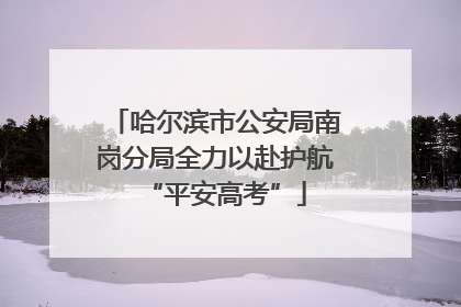 哈尔滨市公安局南岗分局全力以赴护航“平安高考”