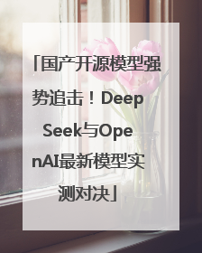 国产开源模型强势追击！DeepSeek与OpenAI最新模型实测对决