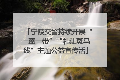 宁陵交警持续开展“一盔一带”“礼让斑马线”主题公益宣传活