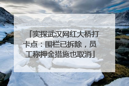 实探武汉网红大桥打卡点：围栏已拆除，员工称押金措施也取消