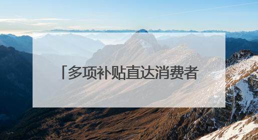多项补贴直达消费者 杜绝先涨后补贴