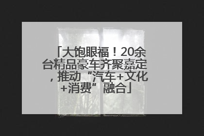 大饱眼福！20余台精品豪车齐聚嘉定，推动“汽车+文化+消费”融合