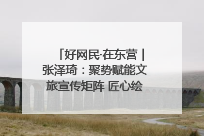 好网民·在东营｜张泽琦：聚势赋能文旅宣传矩阵 匠心绘就东营诗与远方