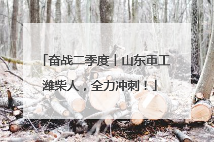 奋战二季度丨山东重工潍柴人，全力冲刺！
