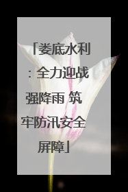 娄底水利：全力迎战强降雨 筑牢防汛安全屏障