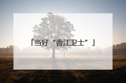 当好“香江卫士”