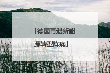 德国再遇新能源转型阵痛