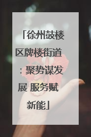 徐州鼓楼区牌楼街道：聚势谋发展 服务赋新能