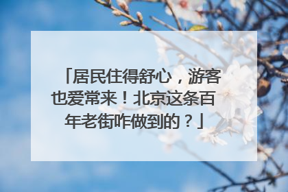 居民住得舒心，游客也爱常来！北京这条百年老街咋做到的？
